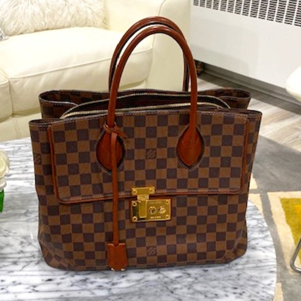 Louis Vuitton Damier Ebene Ascot Bag